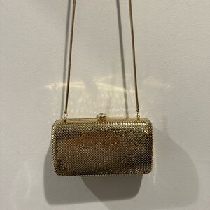 Sondra Roberts Gold Sparkly Clutch